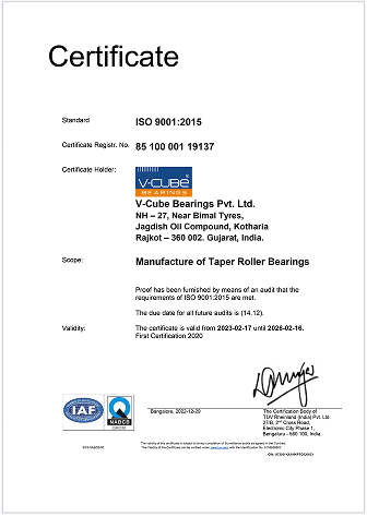 ISO 14001:2015 Certificate